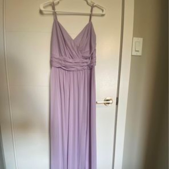 David’s Bridal Lilac Bridesmaid Dress Iris - Picture 1 of 5